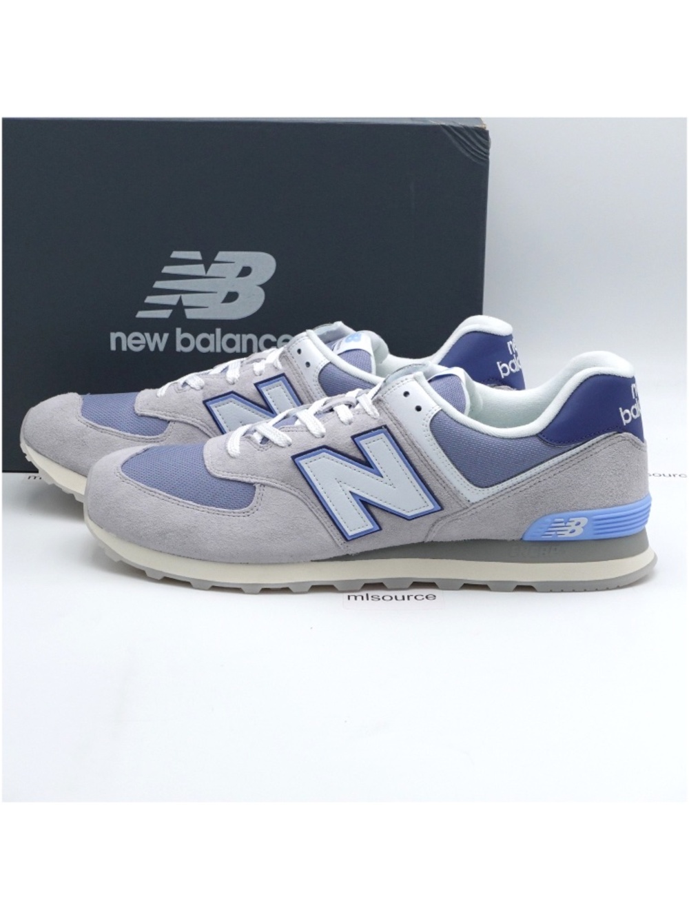 NEW Men's New Balance 574 Sneakers U574PGB Pearl Grey/NB White